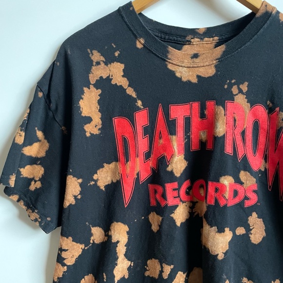 Death Row Records Tie dye cotton Tee - Picture 3 of 8